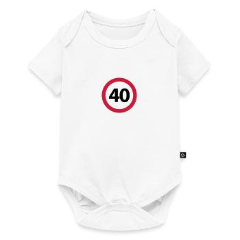40th Birthday - Baby Premium short-sleeve bodysuit - white - Front