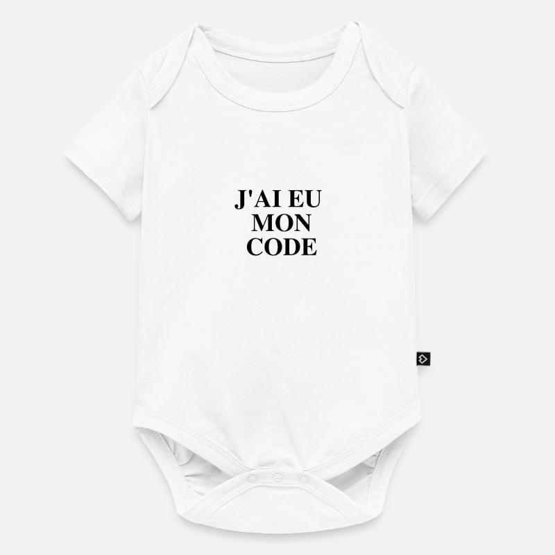 J'ai eu mon code - Body à manches courtes Premium Bébé - blanc