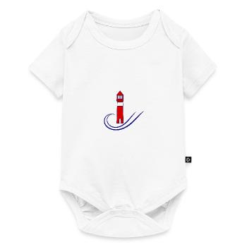 PHARE. MER. OCEAN. NATURE. VACANCES.VOYAGE - Body à manches courtes Premium Bébé - blanc - Devant