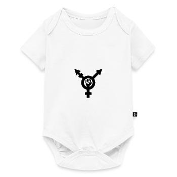 Transfeminism symbol - Baby Premium short-sleeve bodysuit - white - Front
