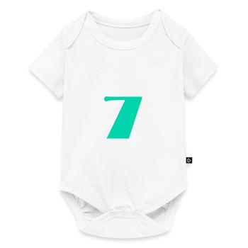 7 ANS. 7e ANNIVERSAIRE. ANNIVERSAIRE 7 ANS. 7 - Body à manches courtes Premium Bébé - blanc - Devant