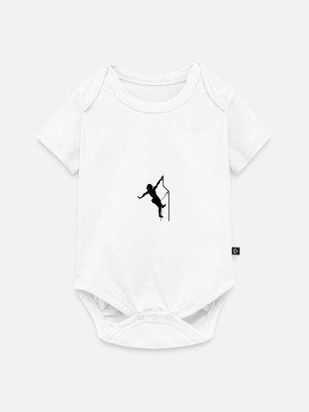 Klettern Kletterin Bouldern - Baby Premium Kurzarmbody - Weiß