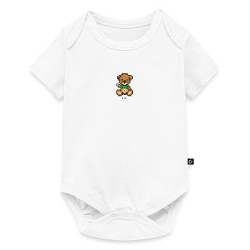 Pixel MiniBear Brazil - Body à manches courtes Premium Bébé - blanc - Devant