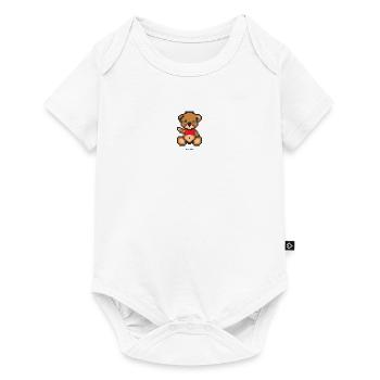 Pixel MiniBear China - Body à manches courtes Premium Bébé - blanc - Devant