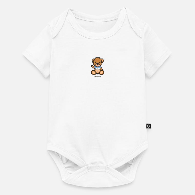 Pixel MiniBear Argentina - Body à manches courtes Premium Bébé - blanc