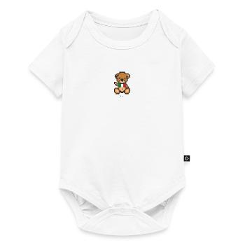 Pixel MiniBear Italy - Baby Premium short-sleeve bodysuit - white - Front