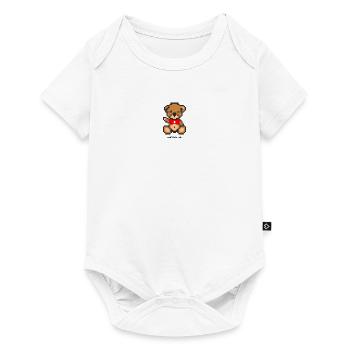 Pixel MiniBear Switzerland - Body à manches courtes Premium Bébé - blanc - Devant