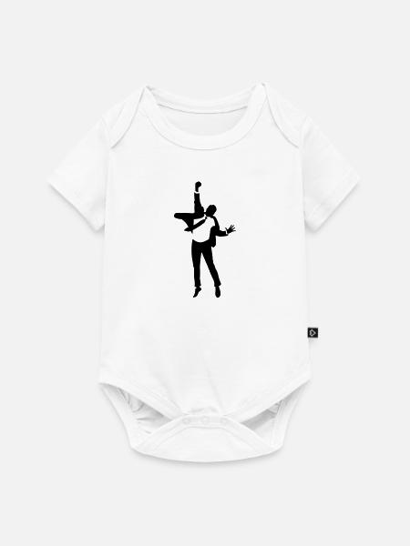 Ein springender Manager - Baby Premium Kurzarmbody - Weiß