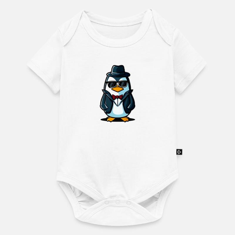 Pingouin - Body à manches courtes Premium Bébé - blanc