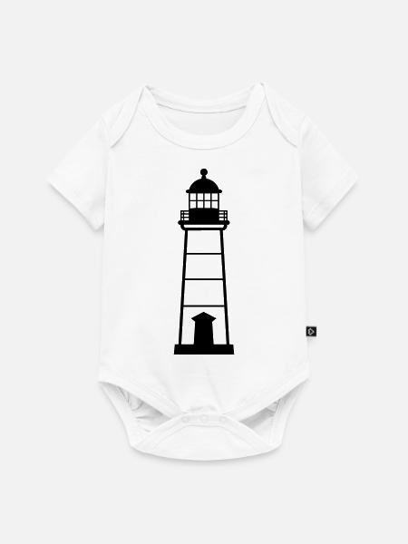 Leuchtturm - Baby Premium Kurzarmbody - Weiß