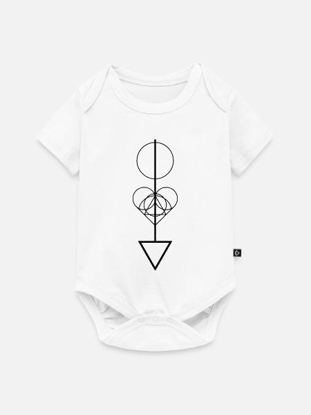 Geometrischer Pfeil - Baby Premium Kurzarmbody - Weiß