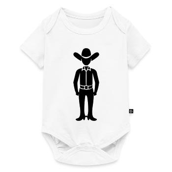 Cow-boy - Body à manches courtes Premium Bébé - blanc - Devant