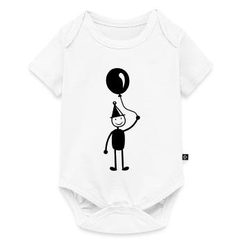 Ballon d’anniversaire - Body à manches courtes Premium Bébé - blanc - Devant