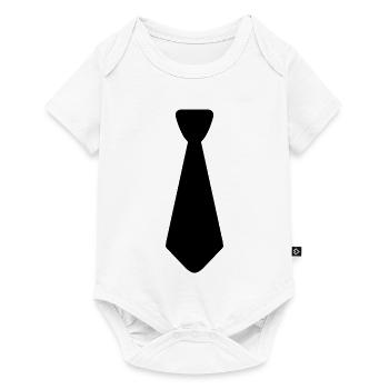 Tie - Baby Premium short-sleeve bodysuit - white - Front