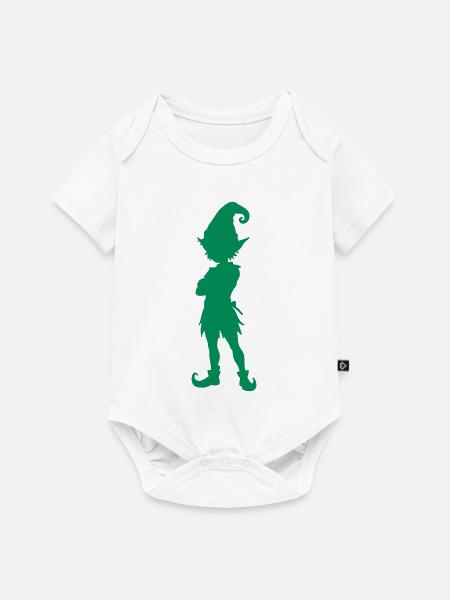 elfe_silhouette - Baby Premium Kurzarmbody - Weiß