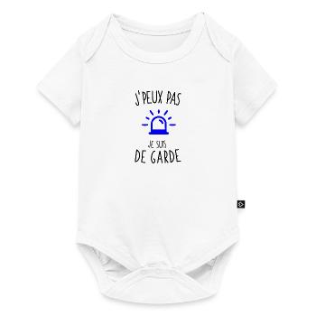 J'peux pas je suis de garde - Body à manches courtes Premium Bébé - blanc - Devant
