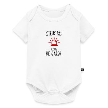 J'peux pas je suis de garde - Body à manches courtes Premium Bébé - blanc - Devant
