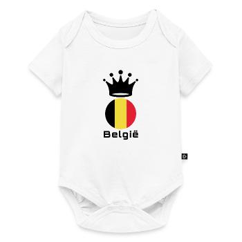 Belgium - Baby Premium short-sleeve bodysuit - white - Front