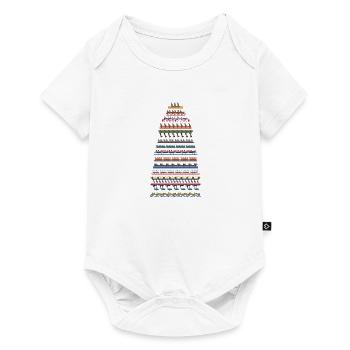 Conception de montagnes russes Cedar Point - Body à manches courtes Premium Bébé - blanc - Devant