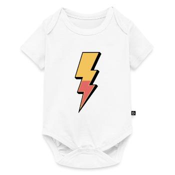 Blitz - Baby Premium Kurzarmbody - Weiß - Vorne