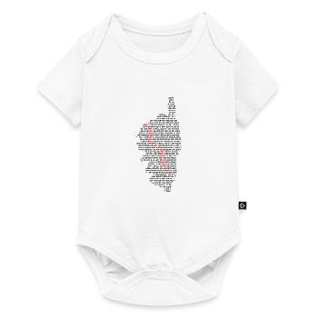 GR20 Grande Randonnée Corse trekking marche - Body à manches courtes Premium Bébé - blanc - Devant