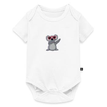 Dabbing Koala DAB dance funny comic dance music - Baby Premium short-sleeve bodysuit - white - Front