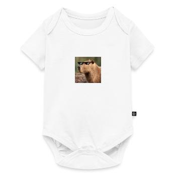 Capybara deal with it - Baby Premium Kurzarmbody - Weiß - Vorne