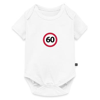 60. Geburtstag - Baby Premium Kurzarmbody - Weiß - Vorne