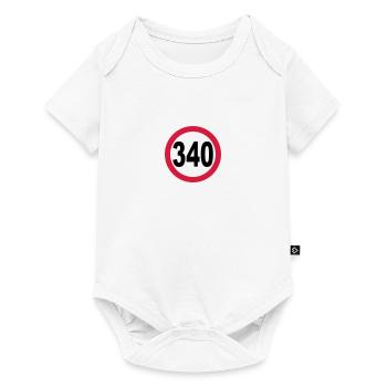 limitation de vitesse 340 _v1 - Body à manches courtes Premium Bébé - blanc - Devant
