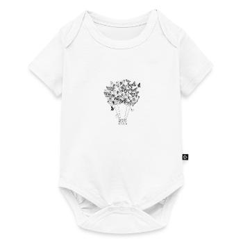 butterfly - Baby Premium short-sleeve bodysuit - white - Front