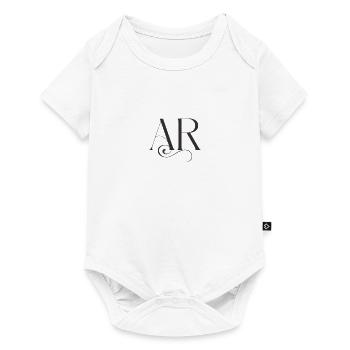 Classic Elegance AR Monogram - Baby Premium short-sleeve bodysuit - white - Front