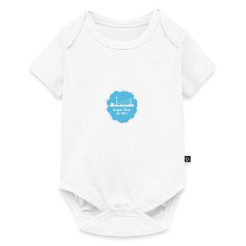 Dusseldorf,skyline,longest bar in the world - Baby Premium short-sleeve bodysuit - white - Front