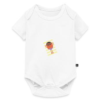 Sommer - Baby Premium Kurzarmbody - Weiß - Vorne