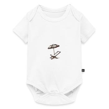 Sommer - Baby Premium Kurzarmbody - Weiß - Vorne