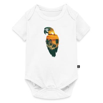 Parrot Bird Macaw Wilderness - Baby Premium short-sleeve bodysuit - white - Front