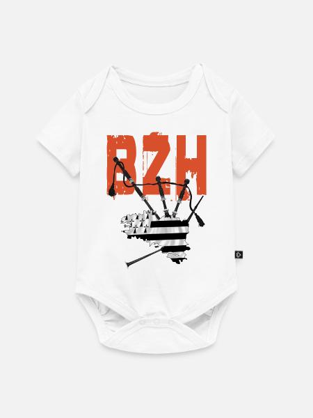 Dudelsack bzh - Baby Premium Kurzarmbody - Weiß