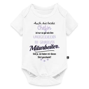 Beste Chefin v - Baby Premium Kurzarmbody - Weiß - Vorne