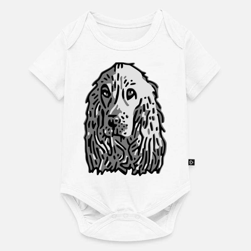 cocker - Baby Premium Kurzarmbody - Weiß