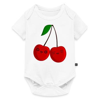 Chibi Cherry - Baby Premium short-sleeve bodysuit - white - Front