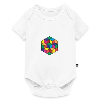Abstract - Baby Premium short-sleeve bodysuit - white - Front