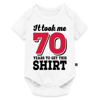 70th birthday - Baby Premium short-sleeve bodysuit - white - Front