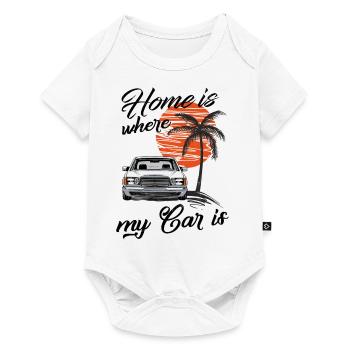 La maison est où ma voiture est W126 - Body à manches courtes Premium Bébé - blanc - Devant