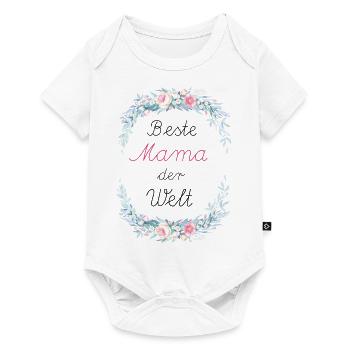 Beste Mama der Welt - Baby Premium Kurzarmbody - Weiß - Vorne