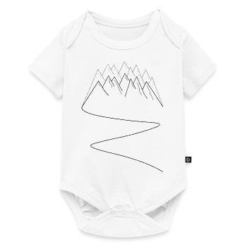 Montagnes Montagnes Sports de montagne Course de montagne - Body à manches courtes Premium Bébé - blanc - Devant