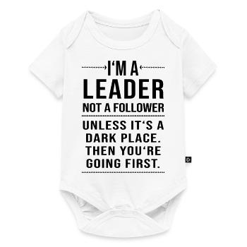 Im un leader pas un suiveur - Body à manches courtes Premium Bébé - blanc - Devant
