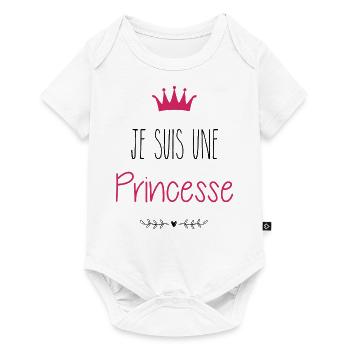 Je suis une princesse - Body à manches courtes Premium Bébé - blanc - Devant
