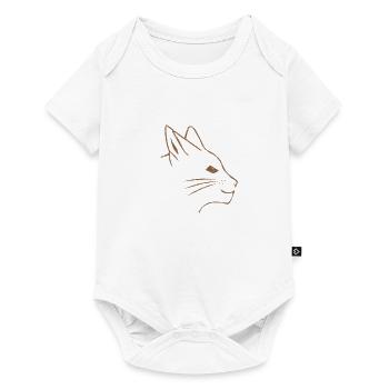 Katzenfreunde Katze - Baby Premium Kurzarmbody - Weiß - Vorne