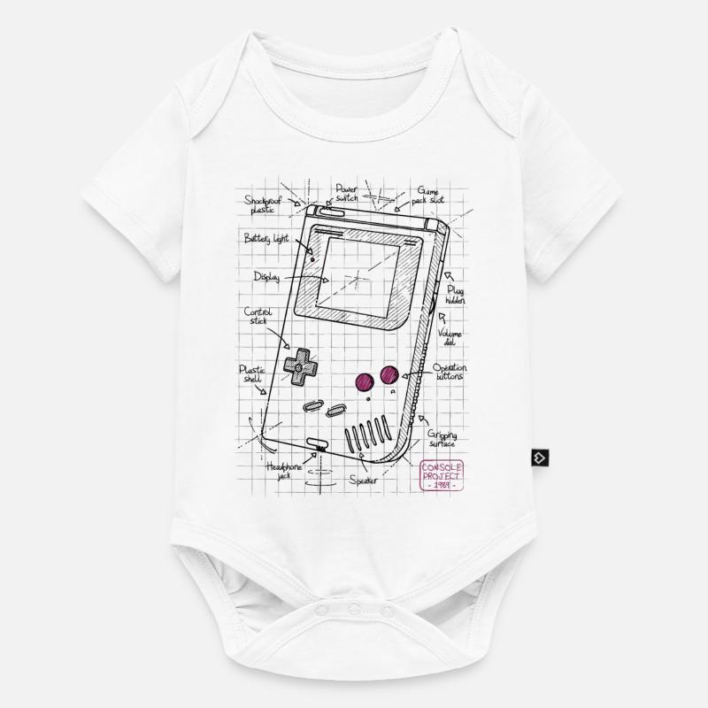 Console - Body à manches courtes Premium Bébé - blanc