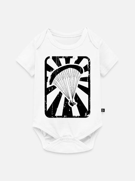 Gleitschirmflieger - Baby Premium Kurzarmbody - Weiß