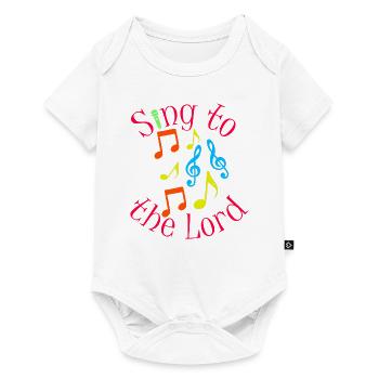 Children's Praise - Sings to the Lord - Christian - Baby Premium short-sleeve bodysuit - white - Front